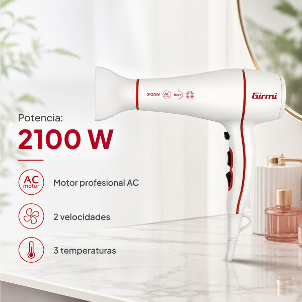 Secador De Pelo Profesional Girmi 2100 W Ionic Ph4701 SECADOR DE PELO GIRMI PROF PH4701