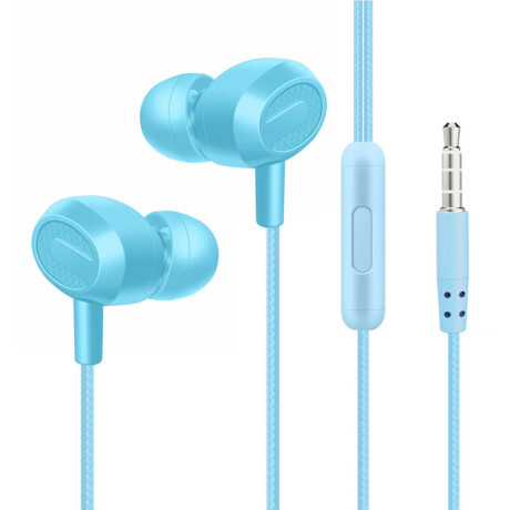 AURICULARES CON CABLE IN EAR L-204 EXTRA BASS AZUL AURICULARES CON CABLE IN EAR L-204 EXTRA BASS AZUL