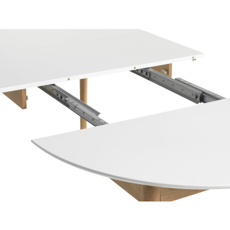 Mesa De Comedor Marstrand Ø110/110X200 Blanco