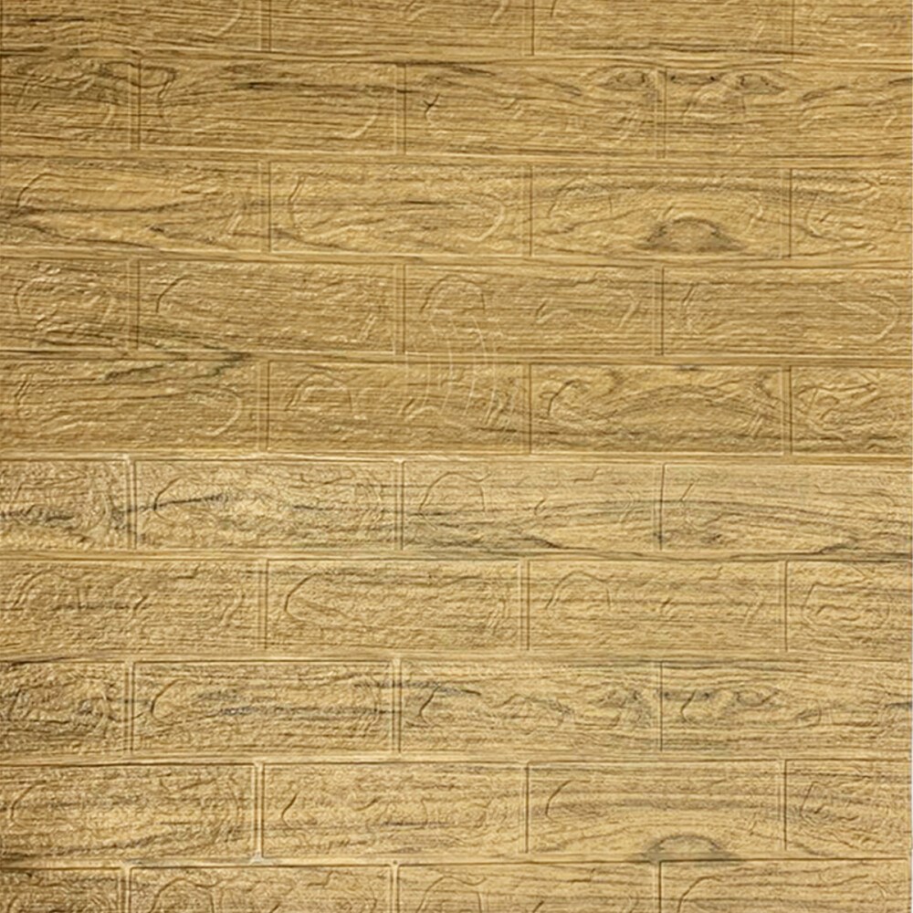 Panel Revestimiento Placa Pared Autoadhesiva Pack x50 Madera oscura