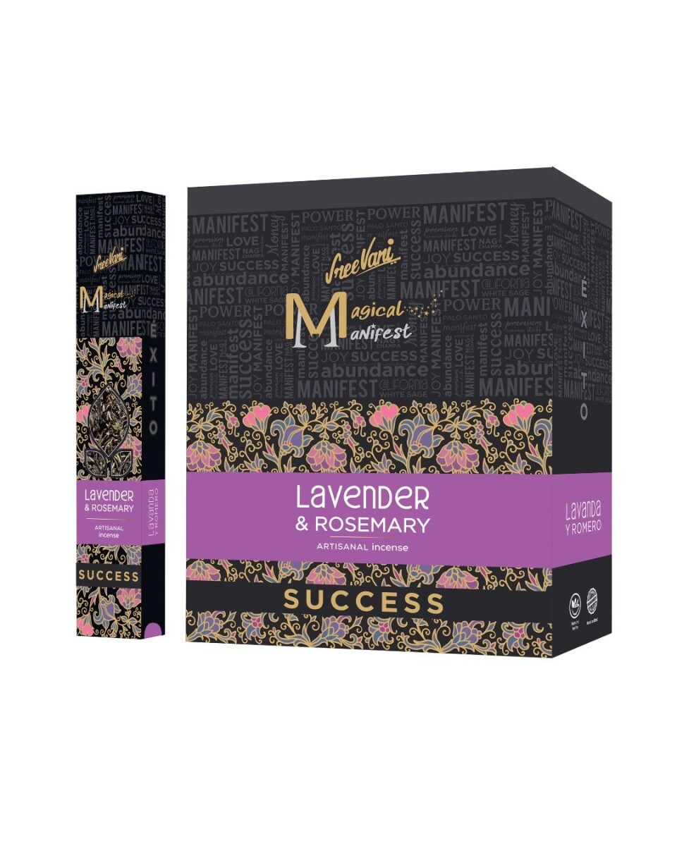 INCIENSO SREE VANI MANIFIESTO 30 GR X12 - Lavanda/romero 