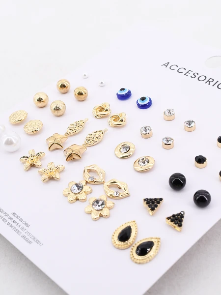 CARAVANAS SET 20 PARES DORADO