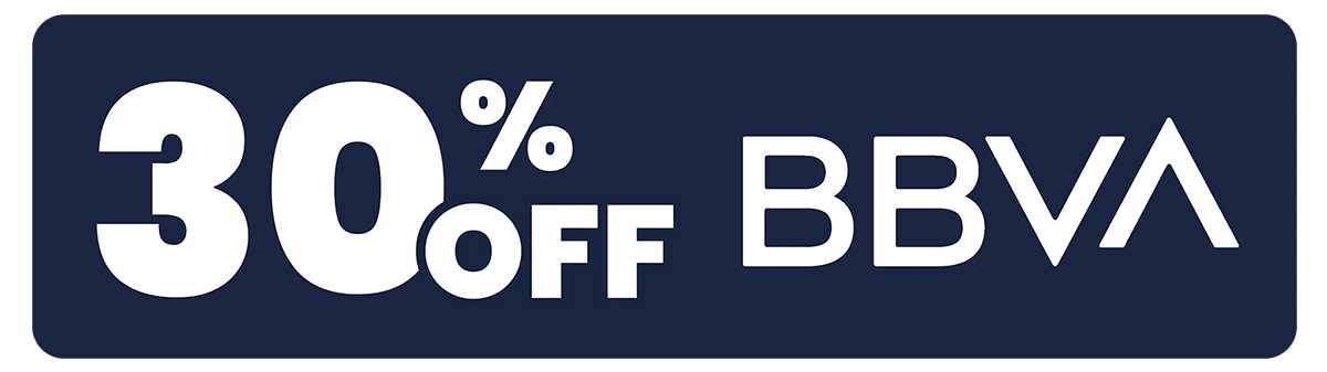 Descuento 30 % BBVA
