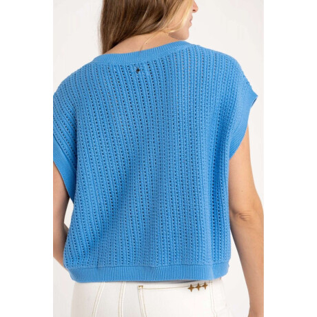 Chaleco Lurex Azul