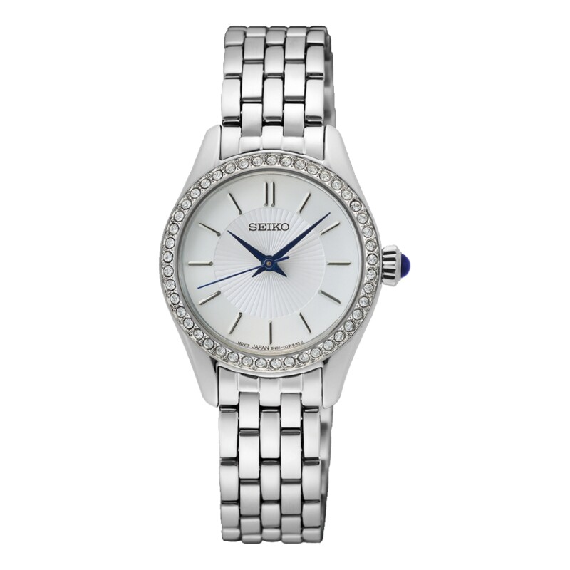 Reloj Seiko SUR539P1 para mujer con correa de acero Plateado