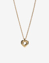 Cadena Corta con Dije Con Dijes Collar Corto Layer Corazón - Dorado