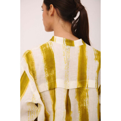 CAMISA REMO PRINT Pistacho