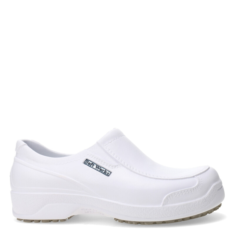 Zapatos Unisex SOFT WORKS BB antiedslizante Blanco
