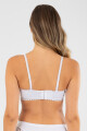 Soutien strapless preformado copa b granate Blanco