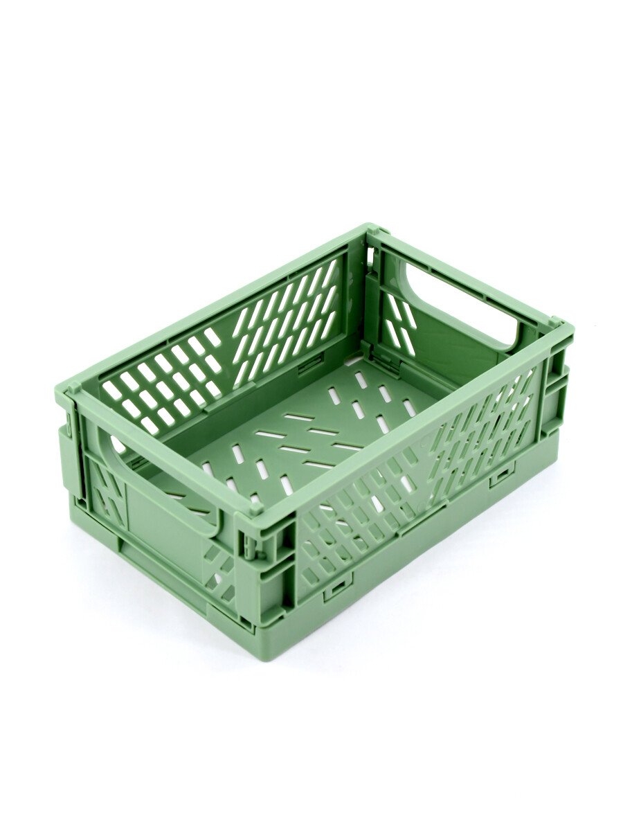 CAJA PLÁSTICA PLEGABLE - VERDE 