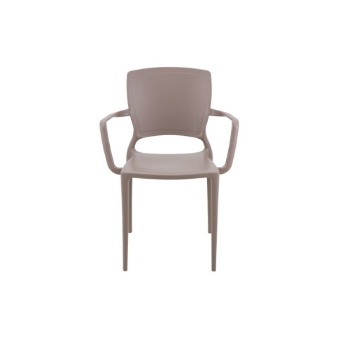 Silla respaldo cerrado c/ posabrazos gamuza SAFIRA TD0615