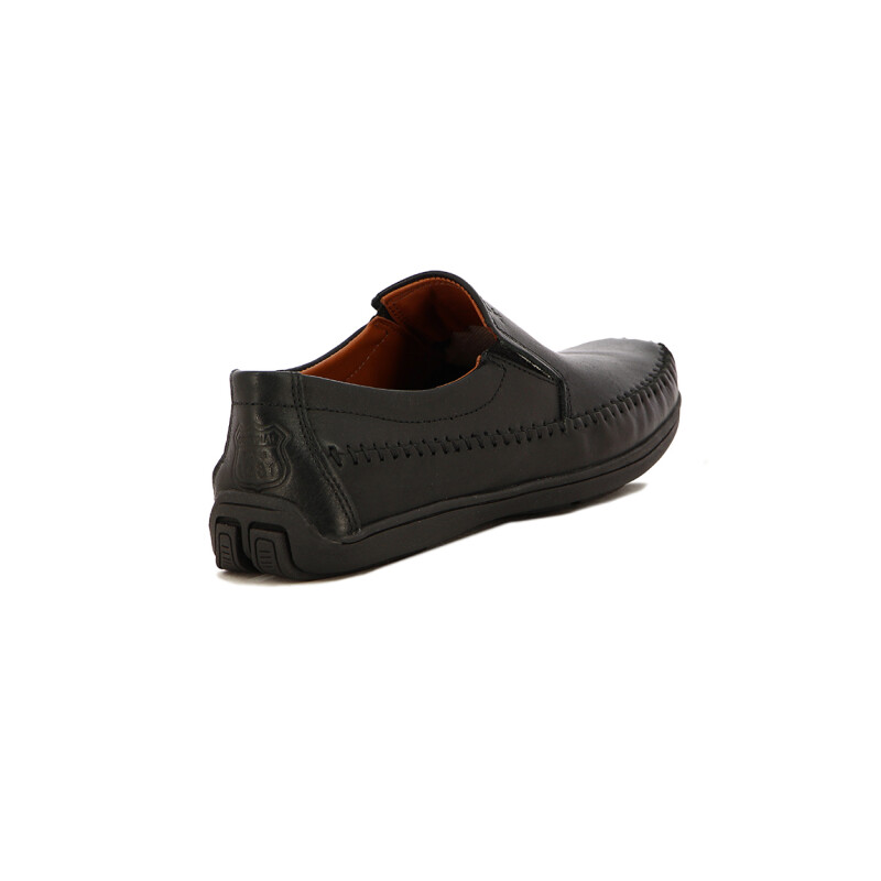 Starsax Mocasin Hombre C/ Elastico Costura Artesanal Negro