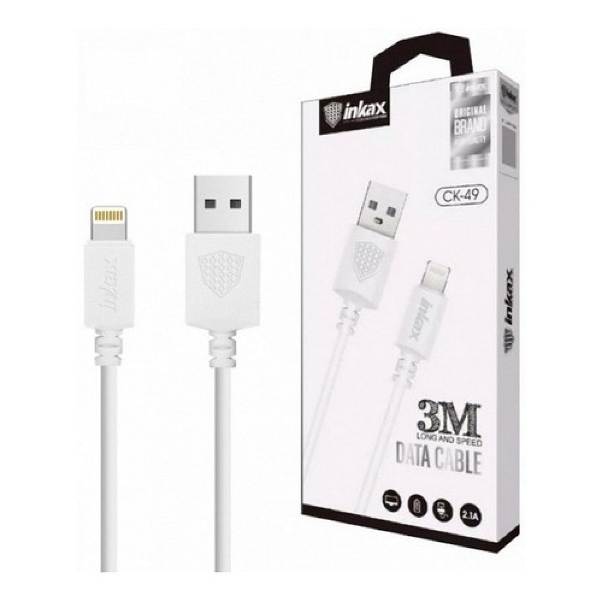 Cable Inkax Iphone X 8 7 6s 6 5s Plus 2.1A 3m 