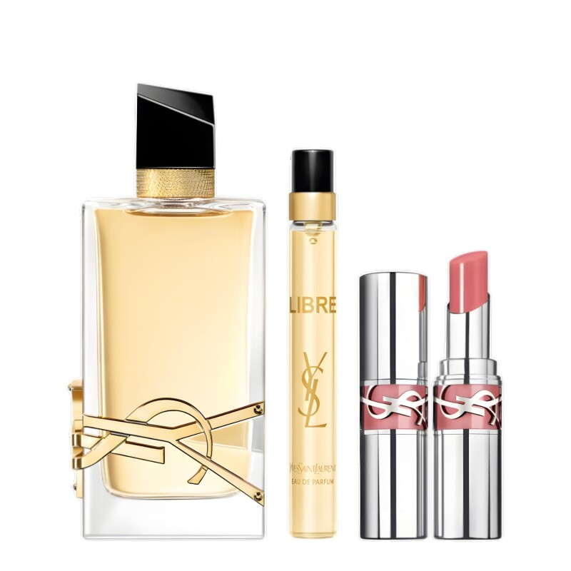 Cofre Perfume Yves Saint Laurent Libre EDP 90ml + 10ml + Loveshine Lipstick 44 Para Mujer Cofre Perfume Yves Saint Laurent Libre EDP 90ml + 10ml + Loveshine Lipstick 44 Para Mujer