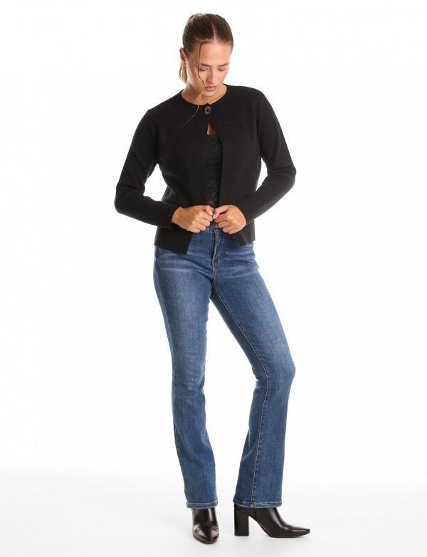 Cardigan Boton NEGRO