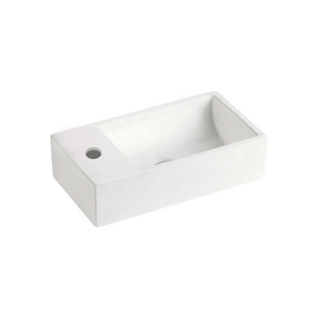 PORCELANA RECTANGULAR 45X25X12 DE APOYO BLANCA LOZA 000