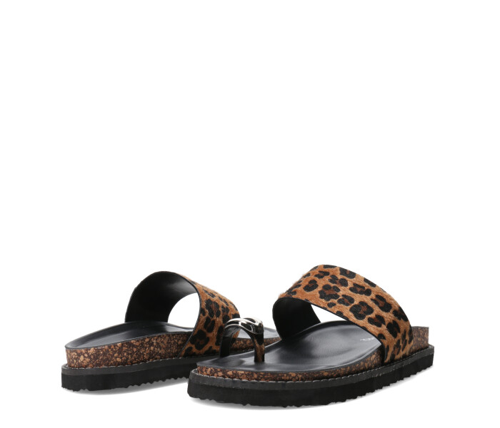 Sandalia LOFI con detalle de metal Animal Print