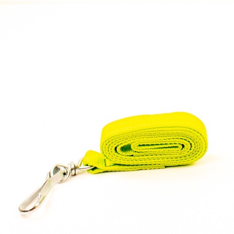 Cabresto de cinta con mosqueton Verde limon