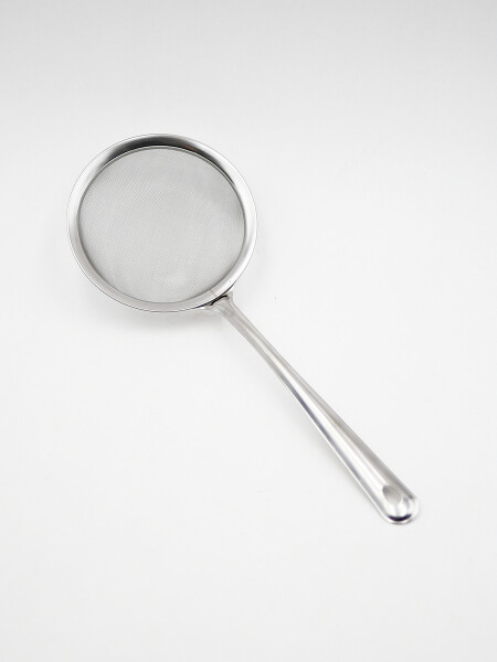ESPUMADERA MANGO METAL PLATEADO