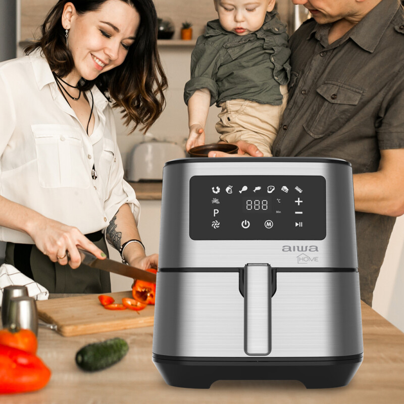 Freidora Digital sin Aceite 5,5L | AIWA | AW-FT22 Freidora Digital sin Aceite 5,5L | AIWA | AW-FT22