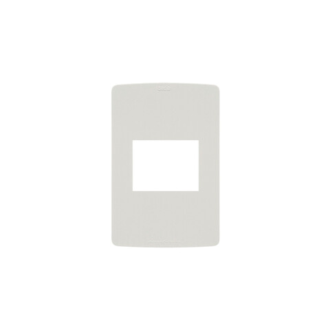 Plaqueta 2 módulos s/bastidor bianco reale Silight SK3152
