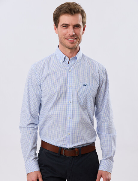 CAMISA CUADROS Azul