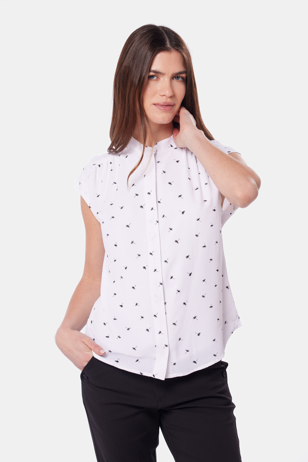BLUSA MANGA CORTA Flores