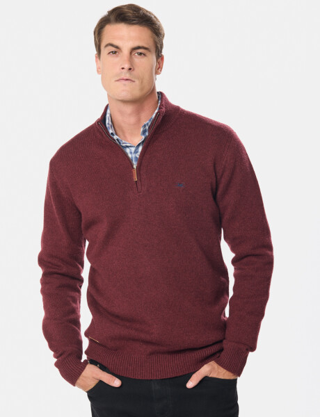 BUZO DE LANA DE ABRIGO Bordo