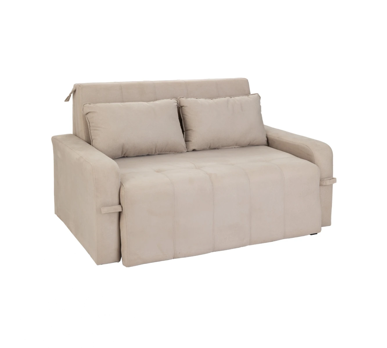 Sofá Cama Amora New con Baúl - Beige 