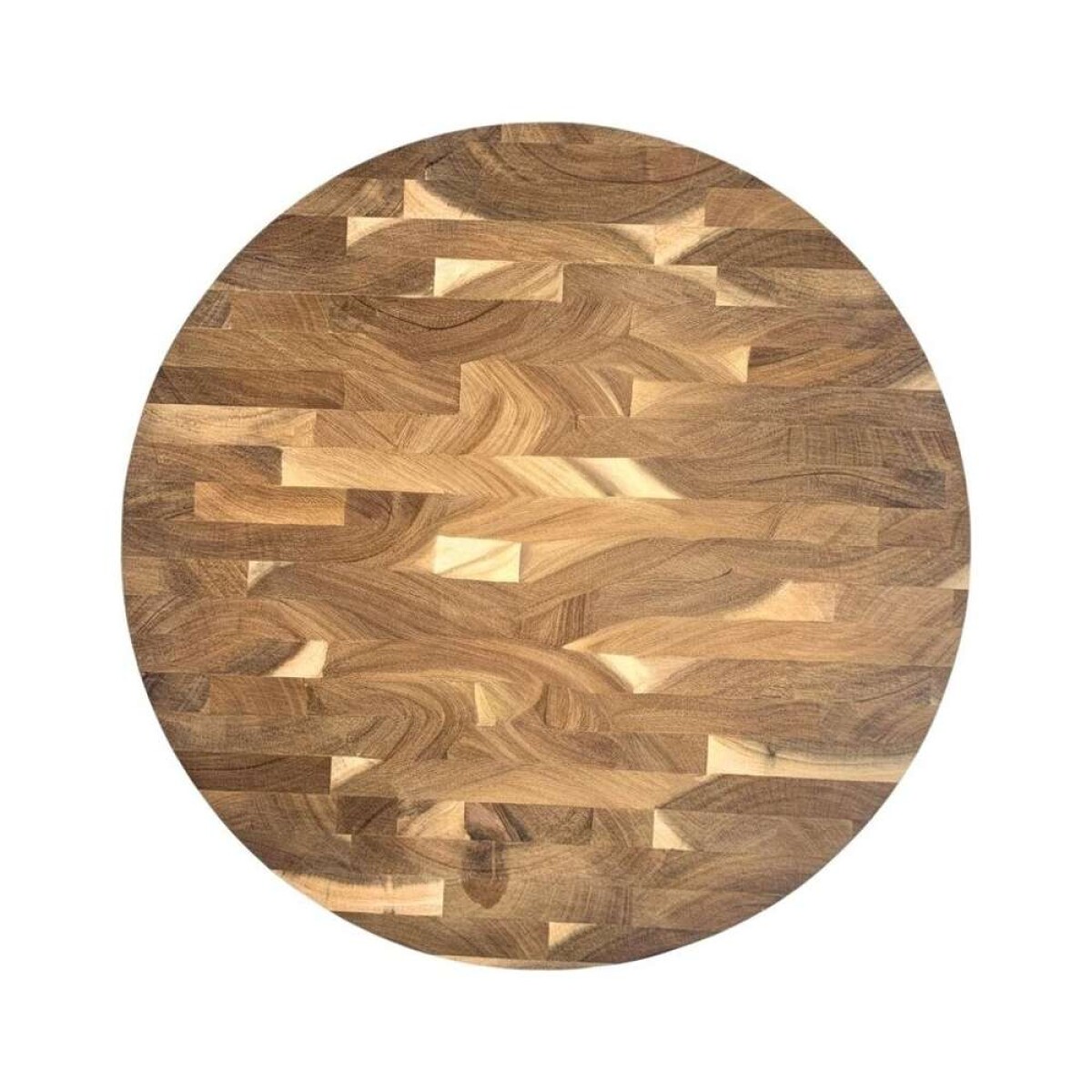 Tabla Redonda Acanalada D36X35Cm - Madera Acacia 