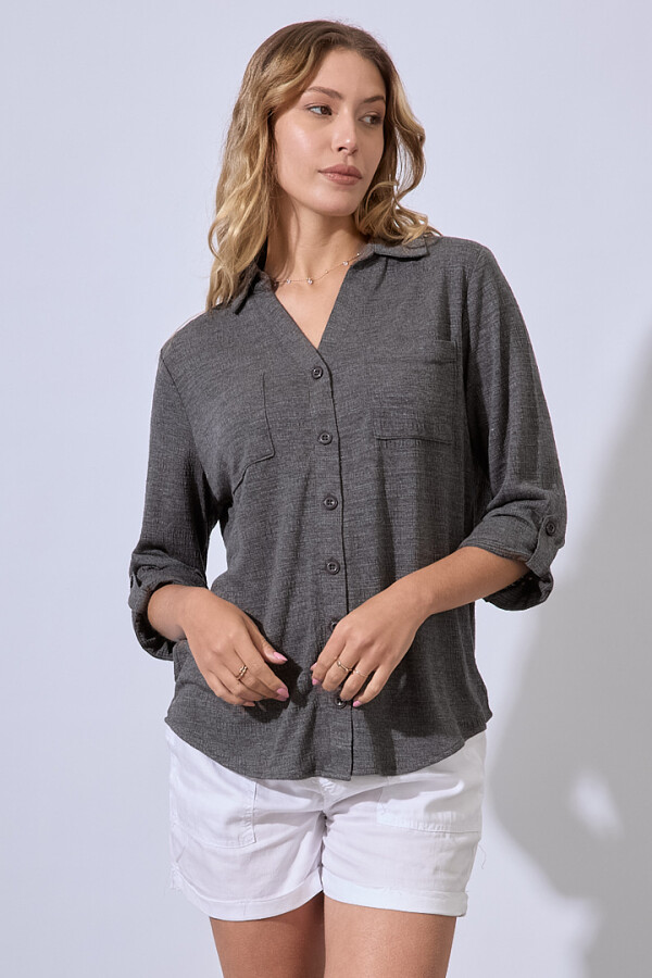 Camisa Tejida GRIS