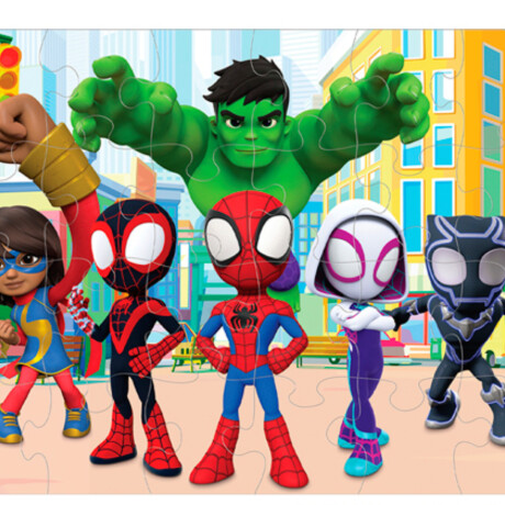 Puzzle en Madera 5 en 1 Spidey Disney 001