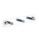 Percha 3 Ganchos Metal Bronce Brillo Cromo 30 Cm Largo
