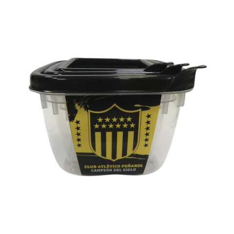 Pack 3 Recipiente Peñarol U