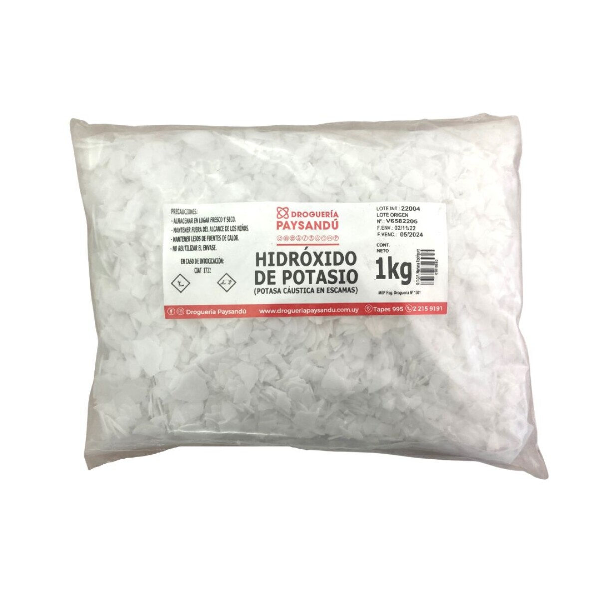 Hidróxido de potasio 1kg 