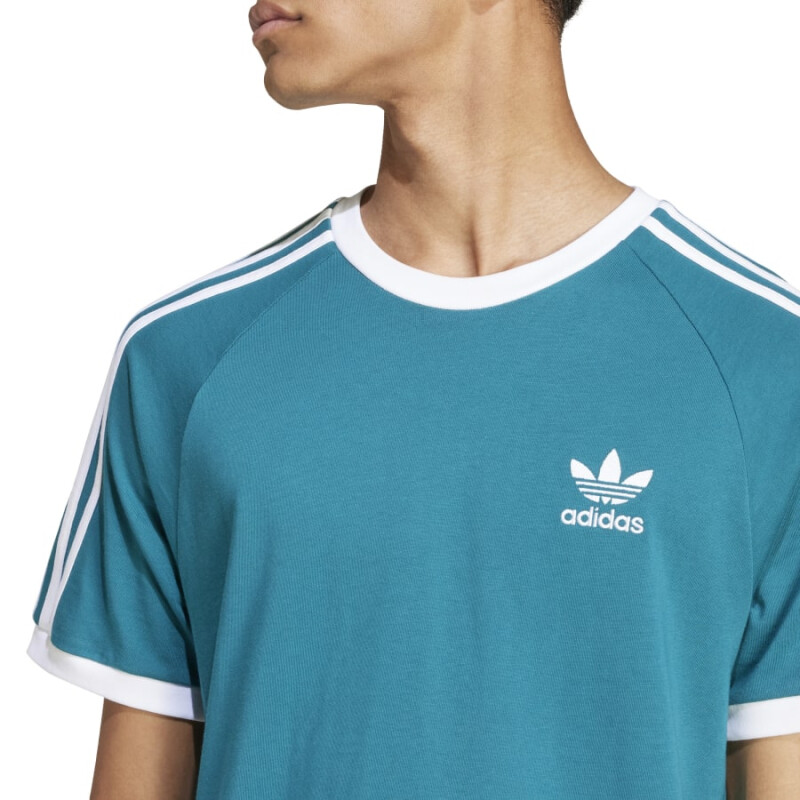 Remera Adidas 3-Stripes de Hombre - IZ2367 Celeste