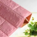 REVESTIMIENTO AUTO ADHESIVO 3D 70 X 77 CM X 3 MM - LADRILLO ROSADO X 10 REVESTIMIENTO AUTO ADHESIVO 3D 70 X 77 CM X 3 MM - LADRILLO ROSADO X 10