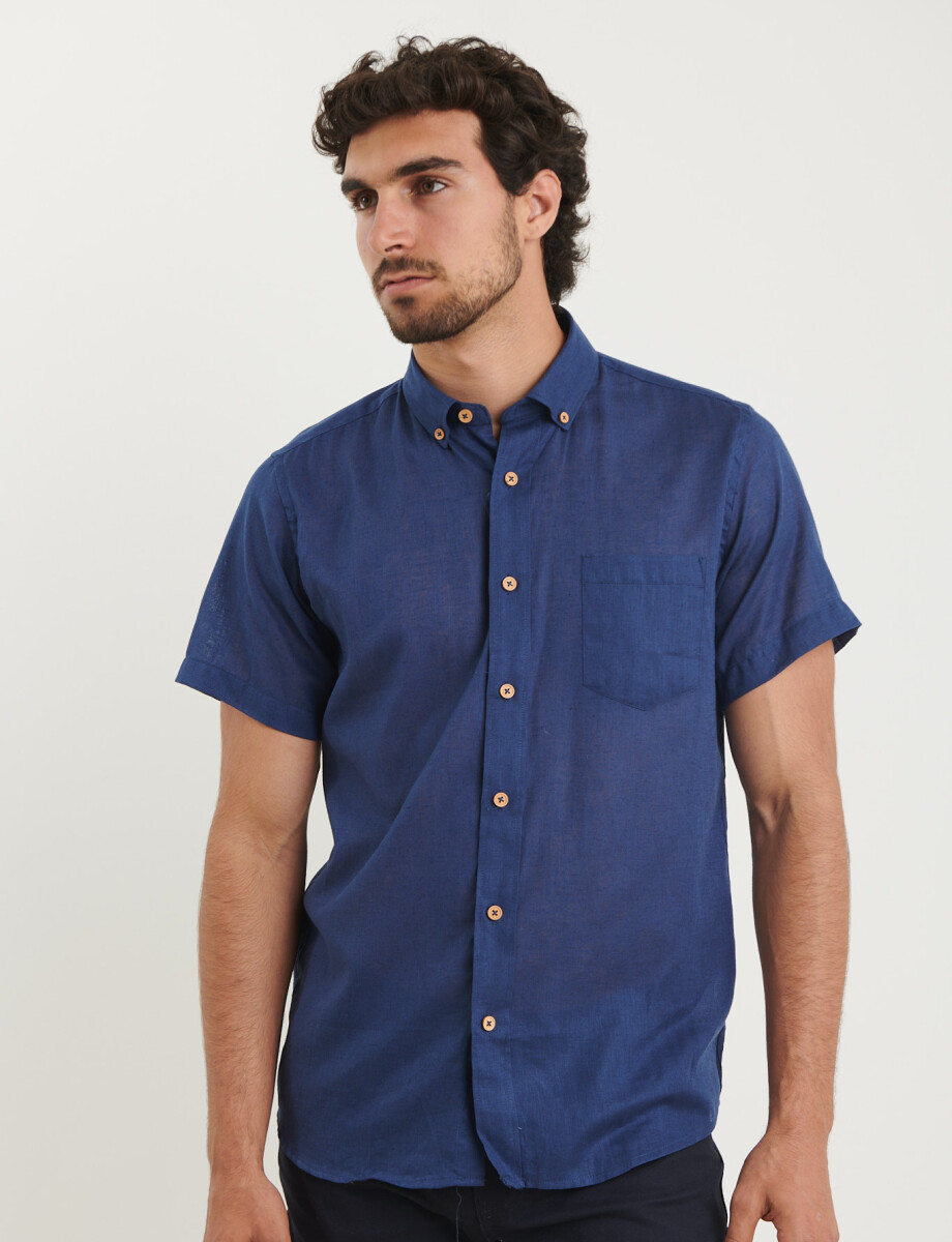 012583 CAMISA HARRY Azul Piedra