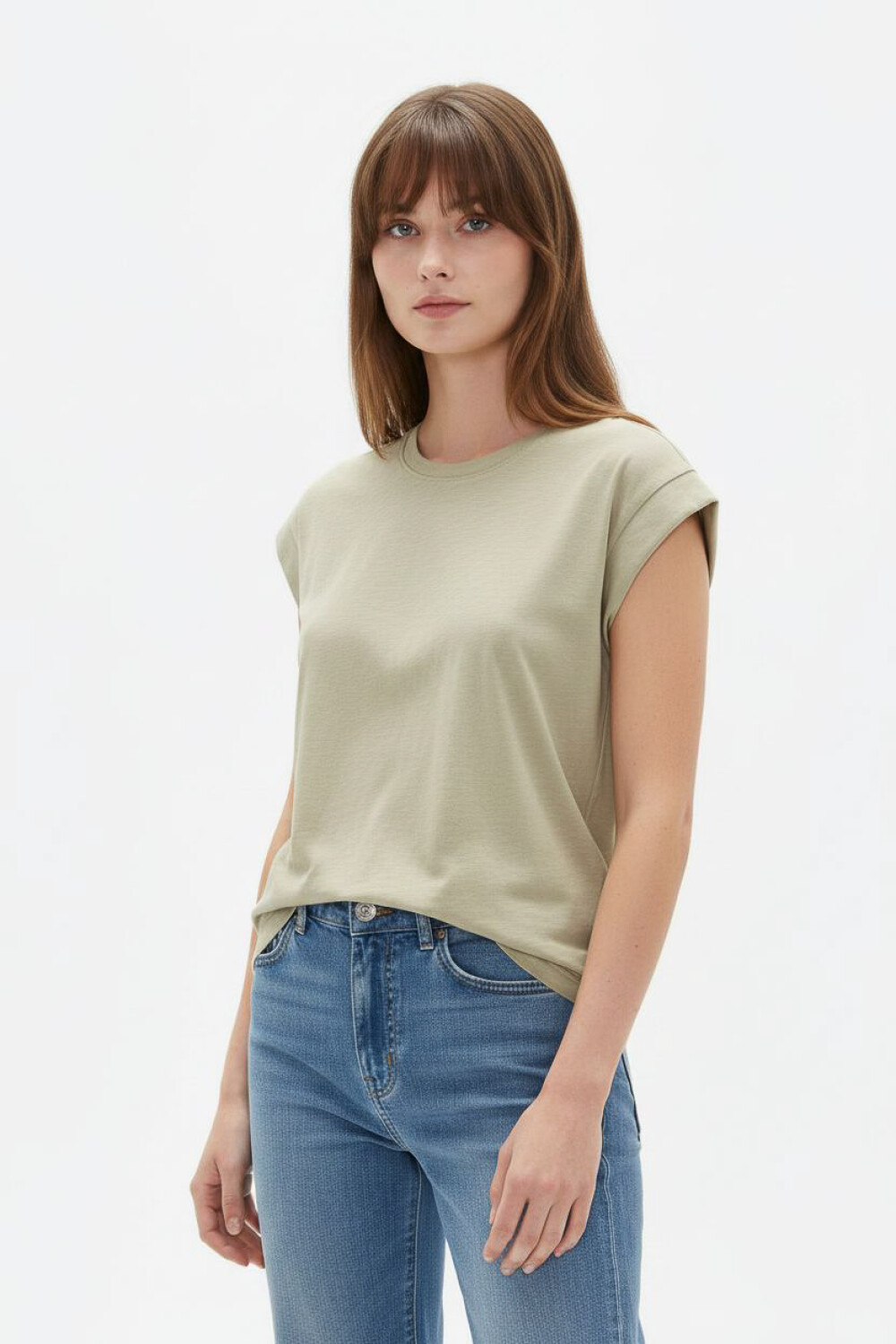 Remera Alismo Verde Grisaceo
