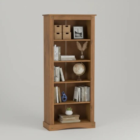 Estantería Biblioteca Lumax 5 Niveles 180x80x38 cm madera maciza Estantería Biblioteca Lumax 5 Niveles 180x80x38 cm madera maciza