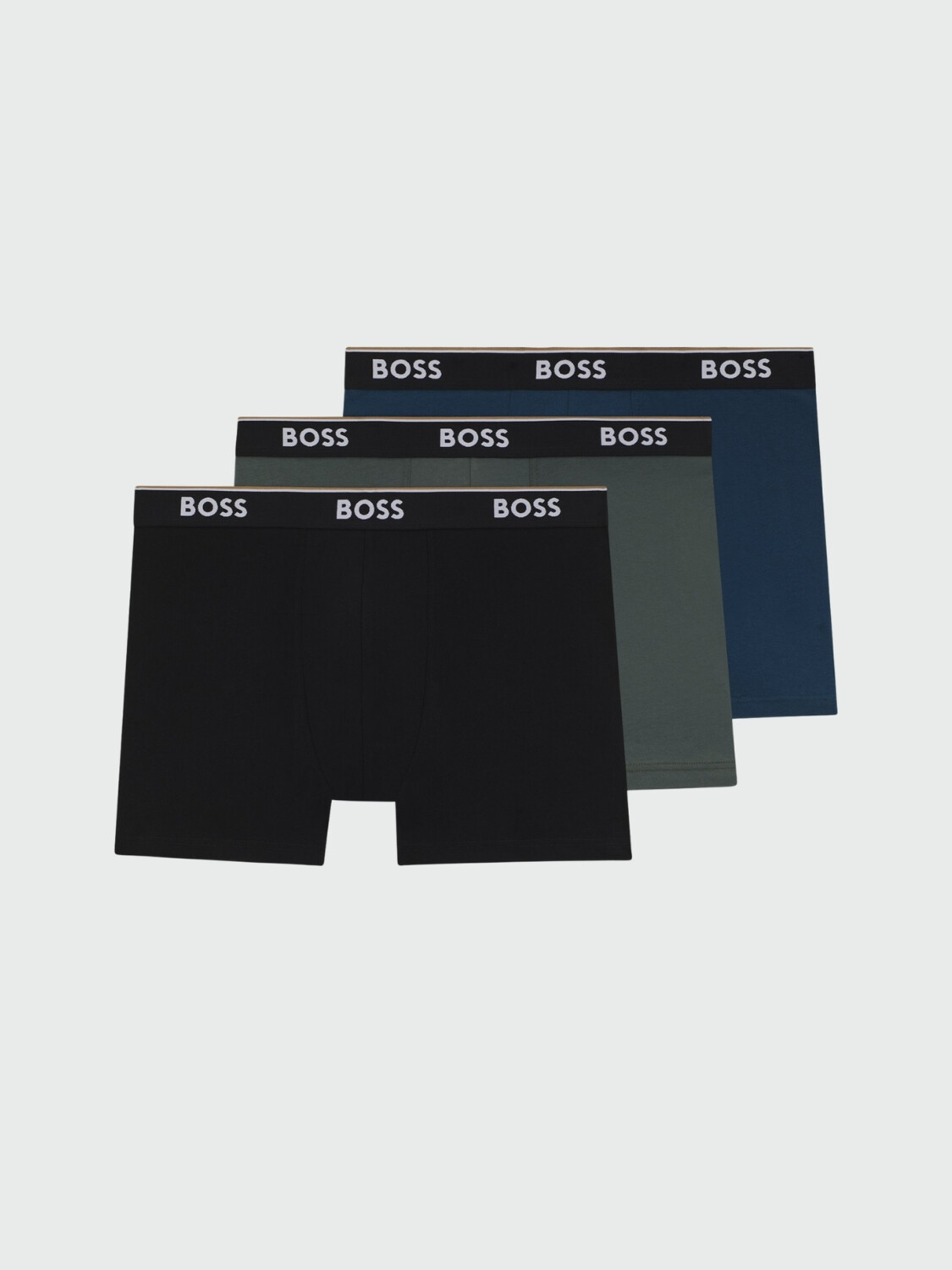 BOSS - Pac 3 Bóxers de Algodón Logo Alta Automática