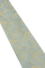 Corbata con pañuelo 8 cm GREEN