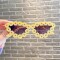 Lentes en Punta con Flores Amarillo