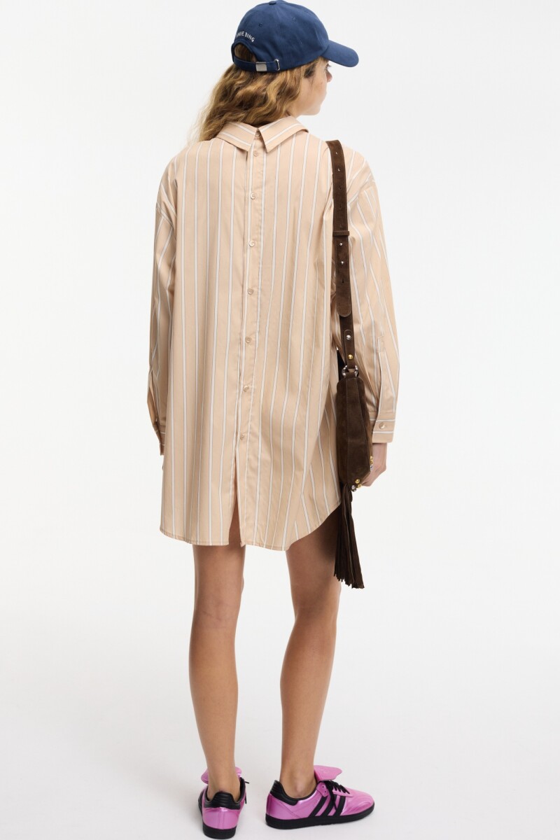 CAMISA RAYAS Beige
