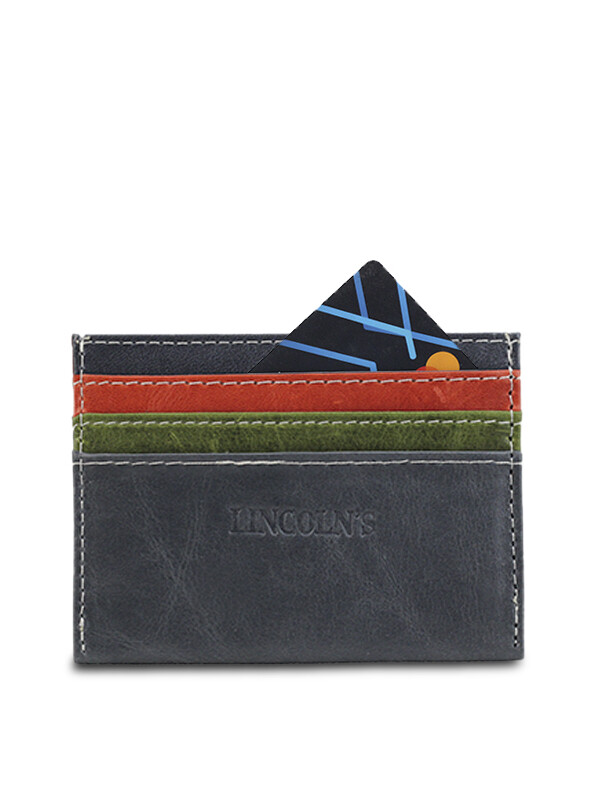 PORTA TARJETAS AMMIT CUERO MULTICOLOR