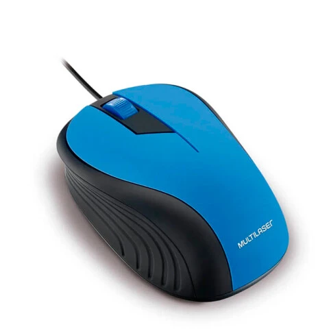 Mouse Optico USB Multilaser Engomado MO226 Azul Mouse Optico USB Multilaser Engomado MO226 Azul