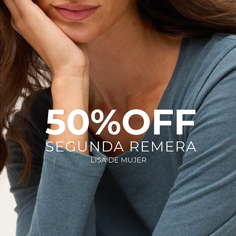 Segunda remera 50% OFF MUJER