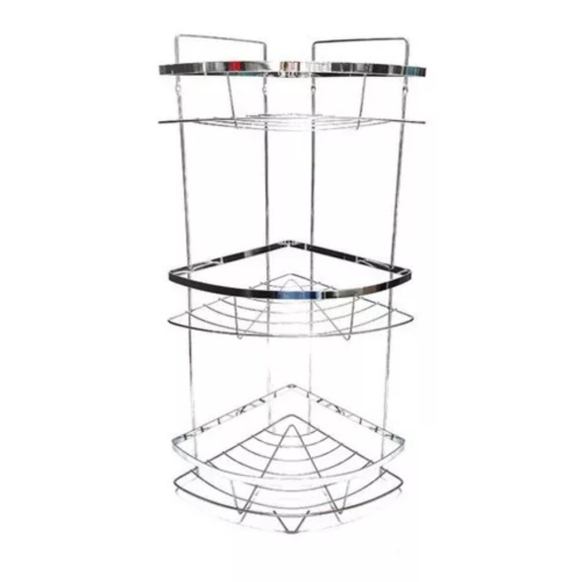 ORGANIZADOR ESQUINERO PARA DUCHA CROMADO - PLATEADO 