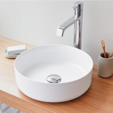 Bacha de apoyo redonda 35 cm blanco Brillante Dmc Bacha De Apoyo Redonda 35 Cm Blanco Brillante Dmc