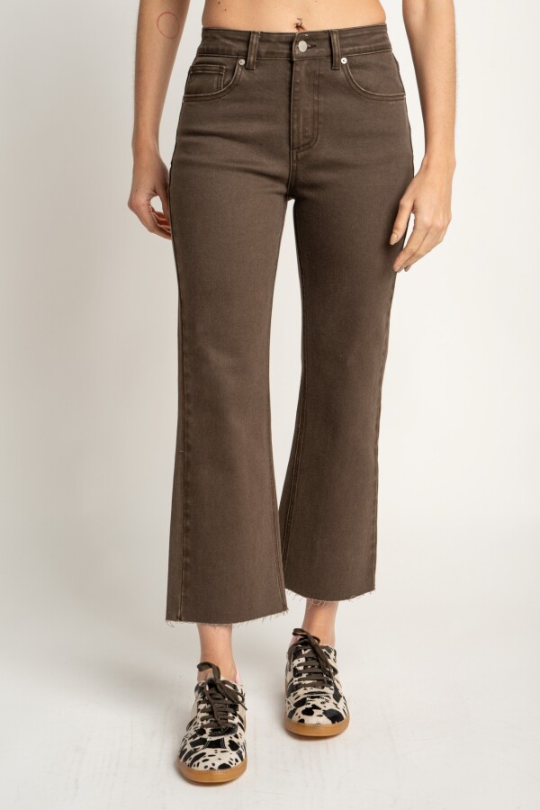 Jean Flare Marron Marron